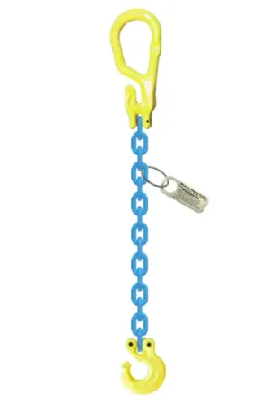 Trending 3/8" x 15 ft Type MG-CL Single Leg Grade 100 Chain Sling - 8800 lbs WLL