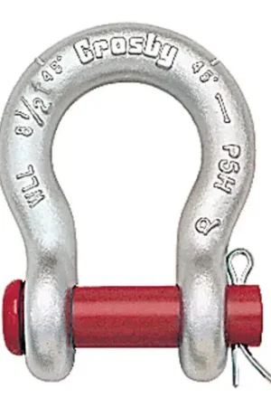 Crosby 1-1/4" G-213 Round Pin Anchor Shackle - 12 Ton WLL - #1018213 Hot Deal