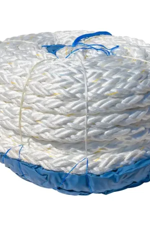 1-5/8" x 720 ft Maxiflex Gold Mooring Line w/ 6 ft Canvas Covered Eyes Best Seller