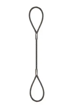1-1/4" x 10 ft BLP-100 Eye & Eye Wire Rope Sling - 30000 lbs WLL Luxury