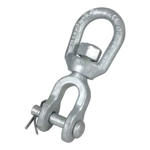 Time-Limited Van Beest Green Pin G-7723 7/8" Jaw & Eye Swivel CP - 10000 lbs WLL
