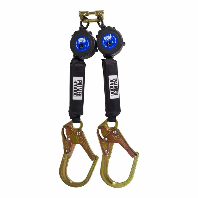 Cheap Palmer Safety Class 2 6 ft MicroBeast Edge Twin-Leg Web SRL w/ Rebar Hooks