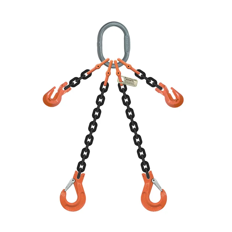 3/8" x 20 ft Type ADOS Adjustable 2-Leg Grade 100 Chain Sling - 15200 lbs WLL Brand New