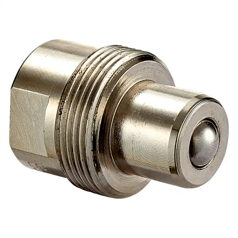 Budget FIH Hydraulic Couplers - High-Flow - CQ38M - 3/8" NPTF Male Coupler With Plastic Dust Cover - CQ38M