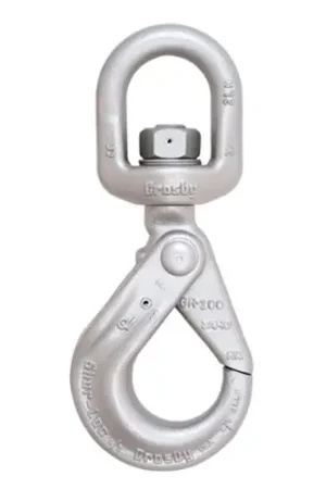 Affordable Crosby 7/8" S-1326 Shur-Loc Grade 100 Self-Closing Swivel Hook - 42700 lbs WLL - #1004358