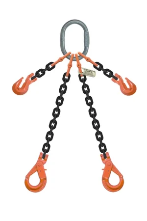 1/2" x 10 ft Type ADOSL Adjustable 2-Leg Grade 100 Chain Sling - 26000 lbs WLL Best Seller