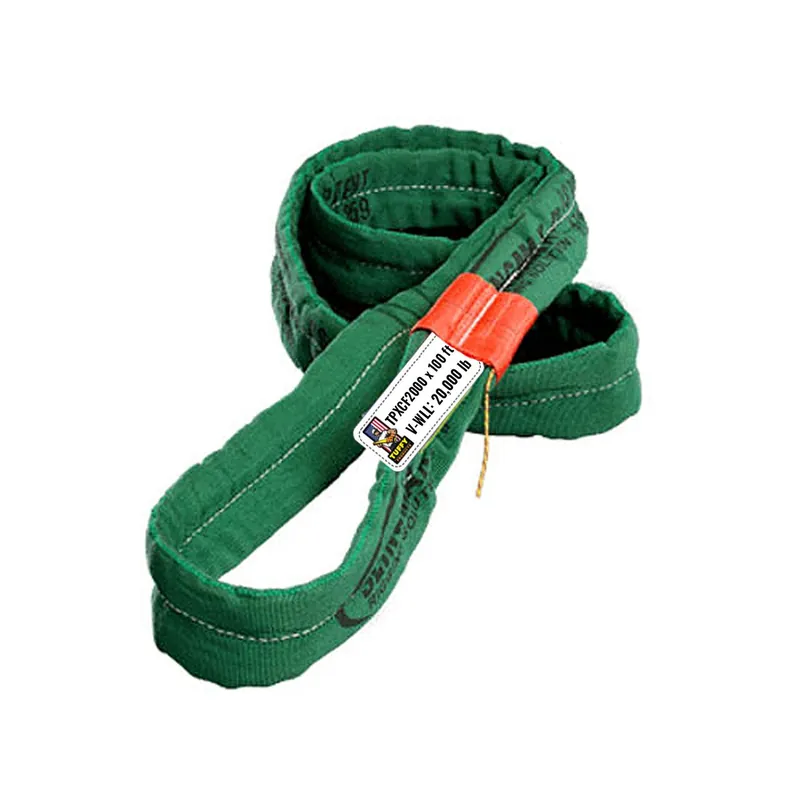 Slingmax Twin-Path Extra Covermax TPXCF2000 100' Synthetic Round Sling - 20,000 lbs. WLL Fan Favorite