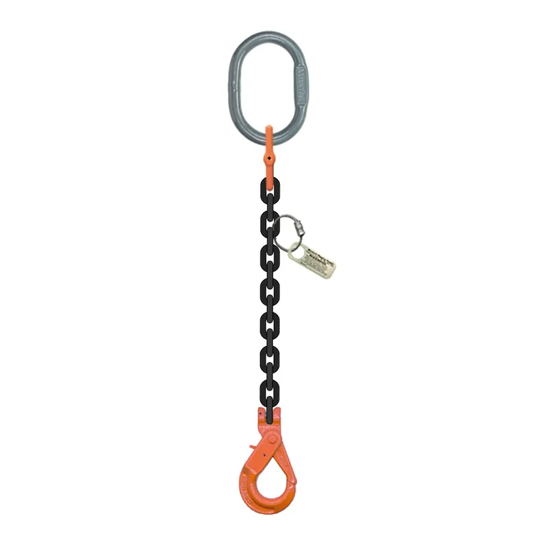 1/2" x 15 ft Type SOSL Single Leg Grade 100 Chain Sling - 15000 lbs WLL Fan Favorite