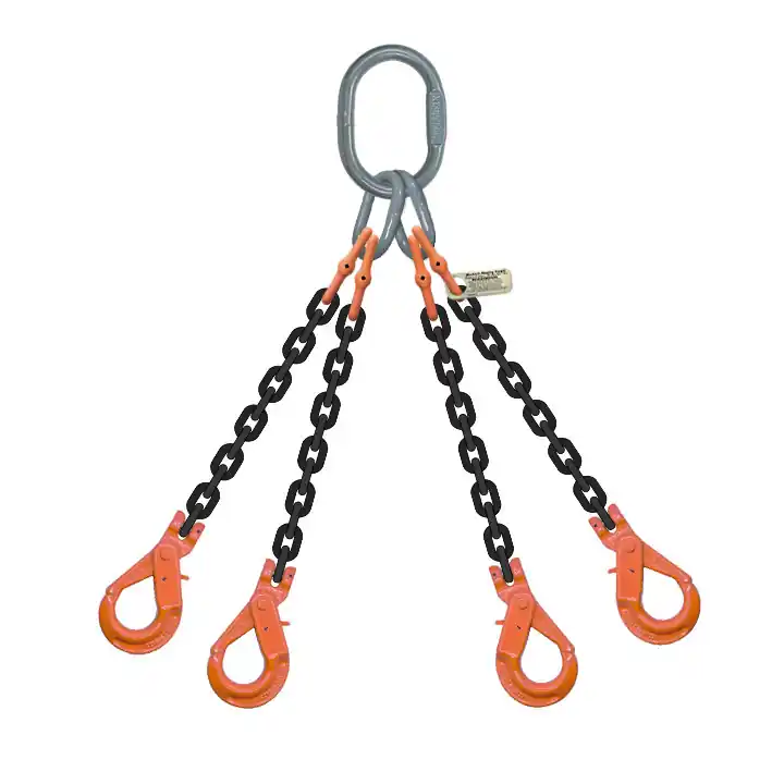 7/32" x 20 ft Type QOSL 4-Leg Grade 100 Chain Sling - 7000 lbs WLL Buy Today