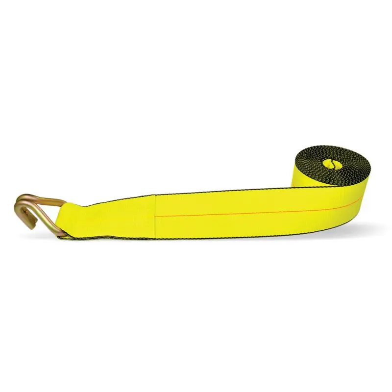 4" x 30 ft Winch Strap - Wire Hook - 5400 lbs WLL Special Discount
