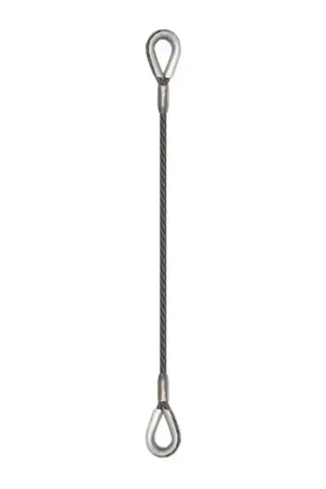 1/2" x 10 ft BLP-102 Thimbled Eye Wire Rope Sling - 5000 lbs WLL Big Sale