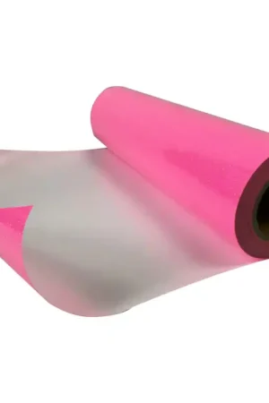 Bolton Tools 20 In x 27 Yard Glitter Neon Pink 82ft Heat Press Film Bright Surface In Demand