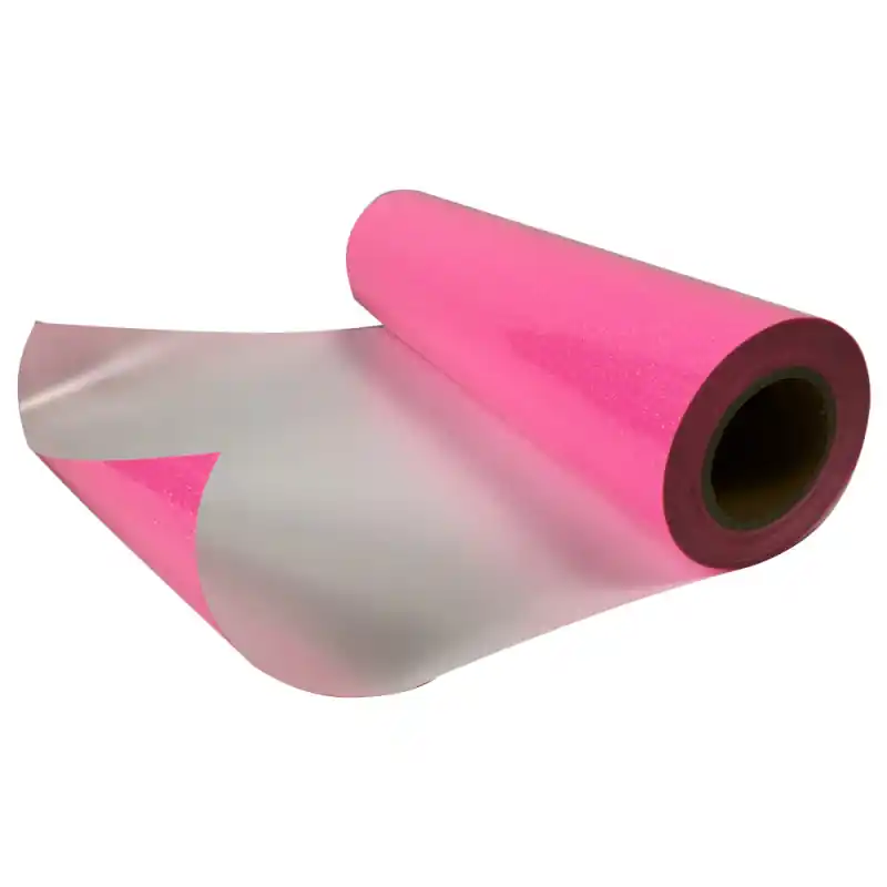 Bolton Tools 20 In x 27 Yard Glitter Neon Pink 82ft Heat Press Film Bright Surface In Demand