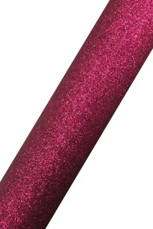 12" x 5yd Glitter HTV Hot Pink Heat Transfer Vinyl Roll DG11 New Release