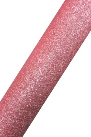 12" x 5yd Glitter Pink HTV Heat Transfer Vinyl Roll DG16 Seasonal Sale