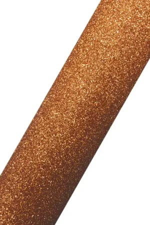 12" x 5yd Glitter Copper Heat Transfer Vinyl Roll Easy to Cut DG10 Latest