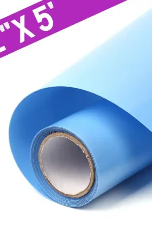 While Supplies Last Lake Blue HTV Vinyl Roll - 12" x 5FT Heat Transfer Vinyl