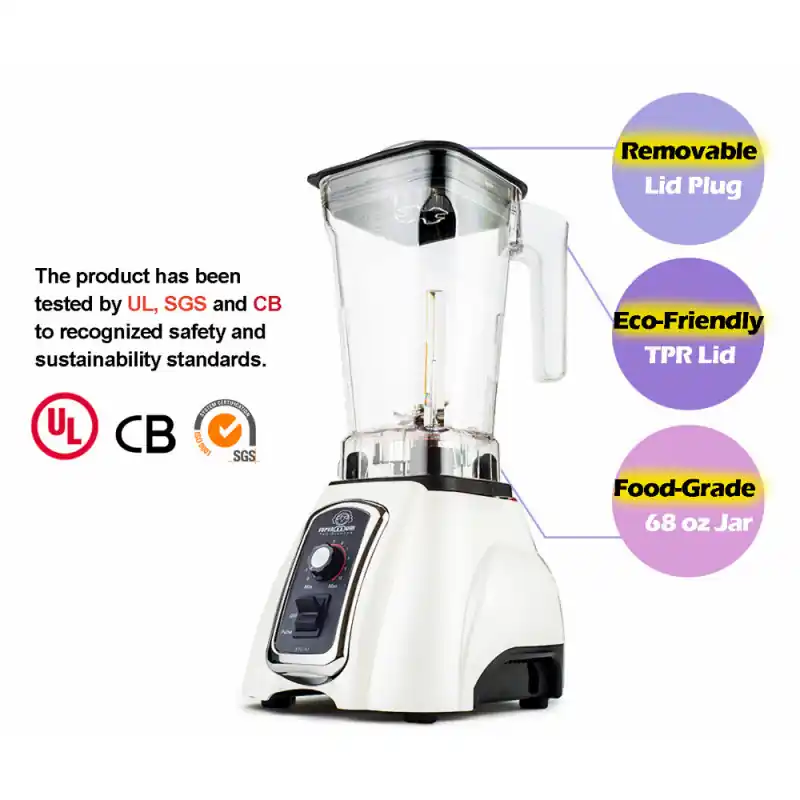 Genuine 10 Speed Counter top Food Blender Baby food Smoothies Crushing Ice With Food-grade Multi-function 1.35 HP 68 Oz Jar 110V With Toggle Control