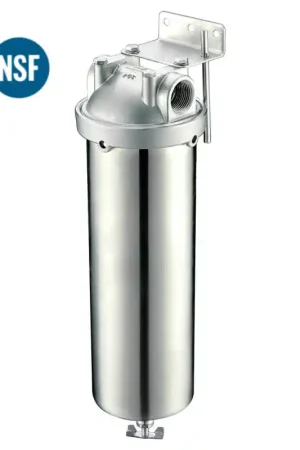 Bolton Tools 10" Cartridge Stainless Steel 304 Filter Housing 1" npt High Quality