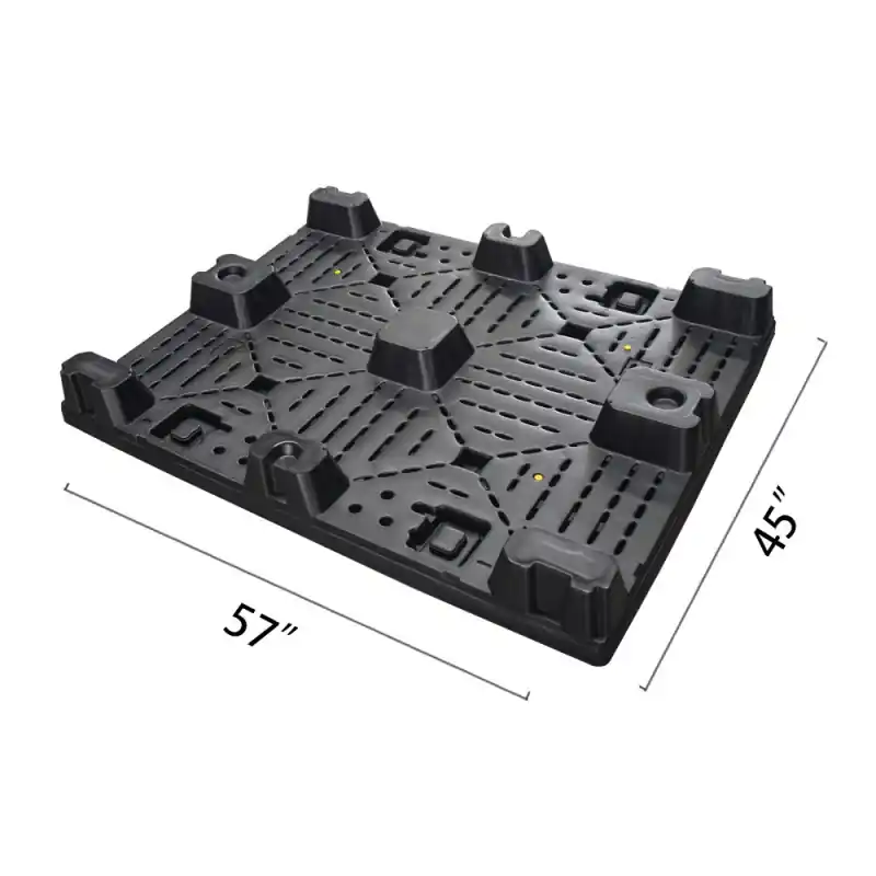 Premium Bolton Tools 57" x 45" x 5.9" Plastic Pallet Pack Container Base