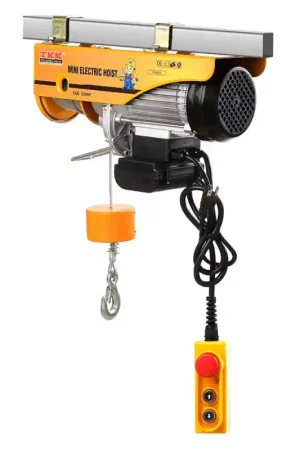 1320 lbs Wire Rope Mini Electric Hoist 59 ft Lift Express Delivery