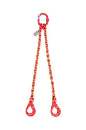 Bolton Tools 2-Leg 1/2" x 3‘ Chain Sling w/Self-Locking Hook 11600lbs WLL, Grade 80 Fast Shipping