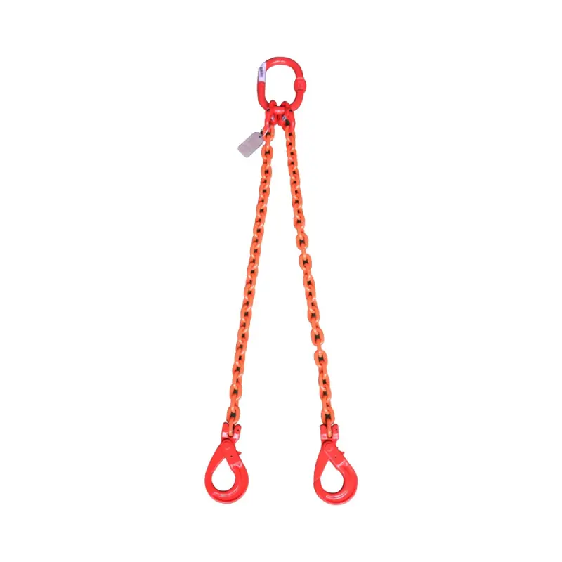 Bolton Tools 2-Leg 1/2" x 3‘ Chain Sling w/Self-Locking Hook 11600lbs WLL, Grade 80 Fast Shipping