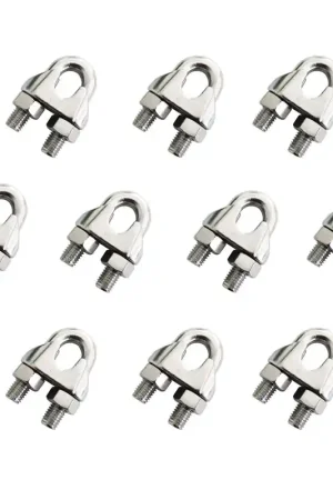 10pcs Stainless Steel Wire Rope Clip For 3/8" Wire Rope Latest