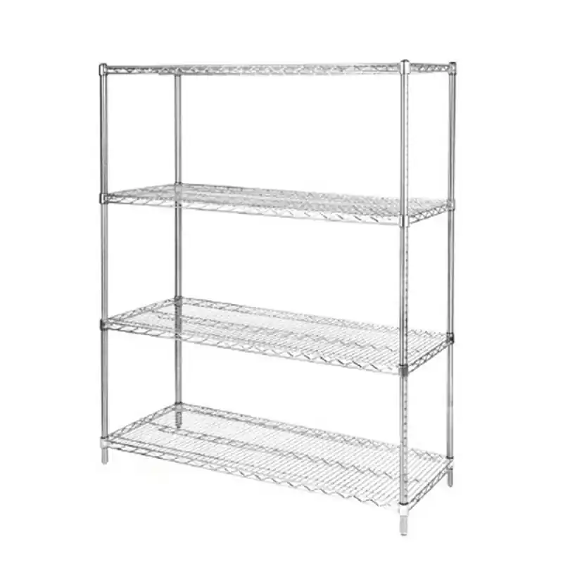 Bolton Tools Chrome Wire Shelves 24" x 18" x 63" Heavy Duty Adjustable Metal Shelf NSF Save Now