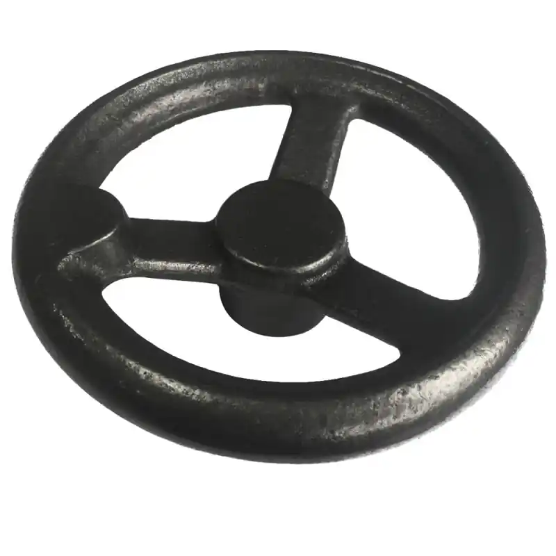 Three Spoked Cast Iron Offset Handwheel without Handle 5" Diameter Genuine