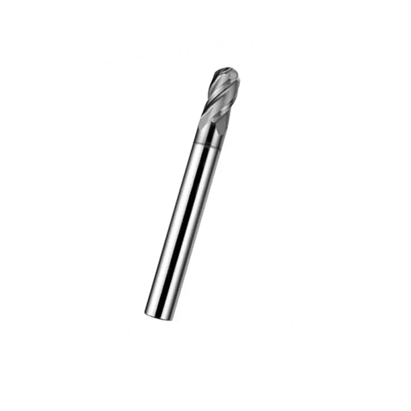 1/4" Diam. 4 Flute, Solid Carbide Ball Nose End Mill, R3, Made In Taiwan Must Have