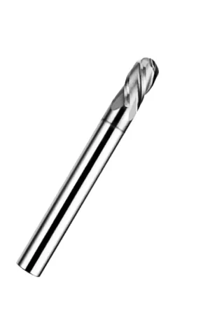 1/2" Diam. 4 Flute, Solid Carbide Ball Nose End Mill, R6, Made In Taiwan Super Sale