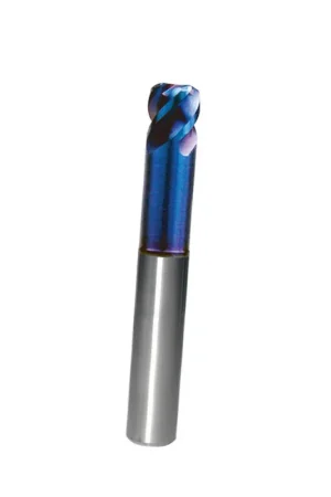 12mm 0.5R, Corner Radius End Mill 4 Flute, HRC68, Blue NB Coated, 1/2" Shank, Made in Taiwan Clearance