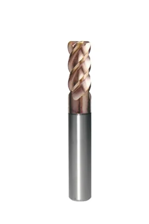 1.5mm Corner Radius End Mill, 4 Flute 0.5R, TXM Coated, HRC45, 3/16" Shank, Made in Taiwan Brand New