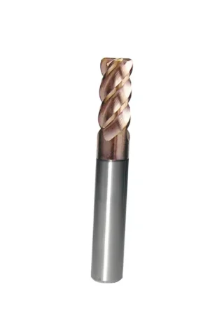 10mm Corner Radius End Mill 4 Flute 0.5R, TXM Coated, HRC45, 3/8" Shank, Made in Taiwan Secure Checkout