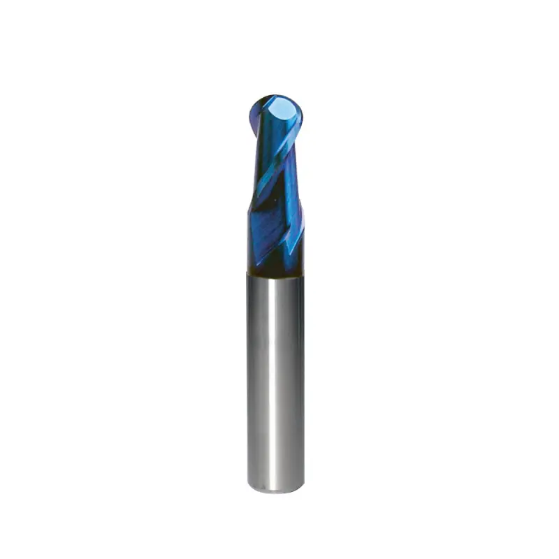 1.5mm, Ball End Mill, 2 Flute, 0.75R Short Solid Carbide, HRC65, 3/16" Shank, Made in Taiwan Time-Limited