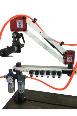 1/8"-3/8" Flexible Arm Pneumatic Air Tapping Machine Multi-direction Next Day Delivery