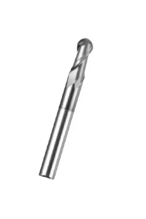 1/4" Diam. 2 Flute, Ball Nose End Mill, Solid Carbide, R3, Made In Taiwan Direct From Factory