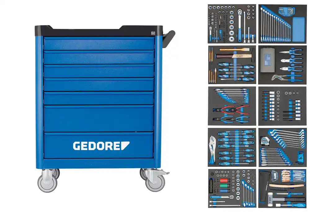 Gedore WSL-L-TS-308 Tool Trolley with assortment 2980347 Limited Time