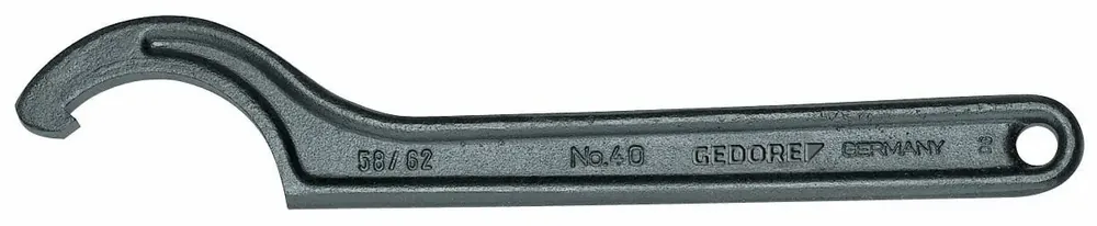 Certified Gedore 40 52-55 Hook wrench with lug, 52-55 mm 6334530