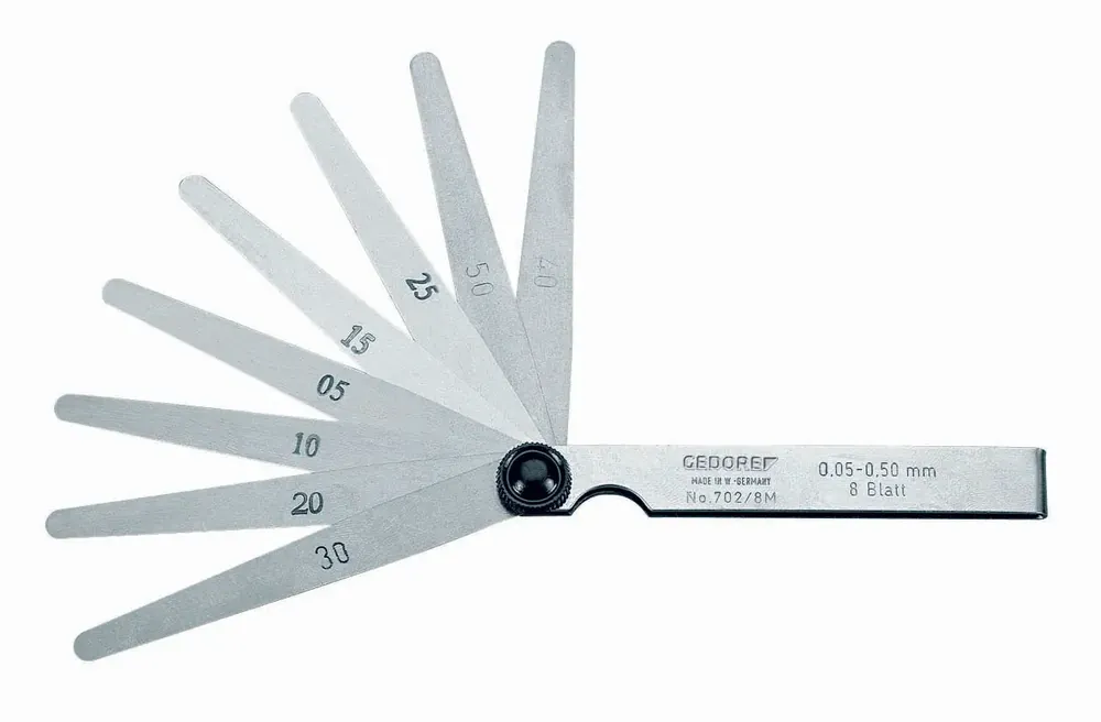Buy Online Gedore 702 13 M Feeler gauge set, fan pattern 0.05-1.00 mm 6547790