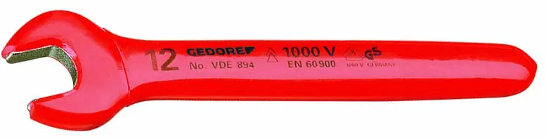 Gedore VDE 894 14 VDE Single open ended wrench 14 mm 6572550 Premium
