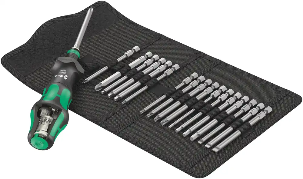 Big Sale Wera Kraftform Kompakt Turbo Imperial Set with Bits & Pouch 05057483001