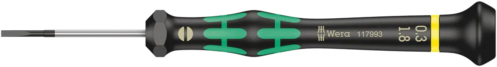 Wera 2035 - Kraftform Micro 1.8mm Slotted Screwdriver, 40mm Length - 05117993001 Buy Today