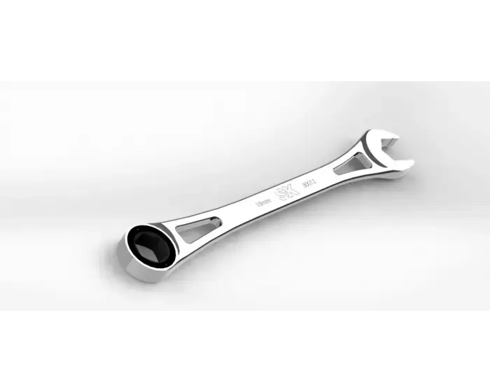SK Tools - Wrench Rtch 6pt Combination 18mm - 80012 Professional Grade