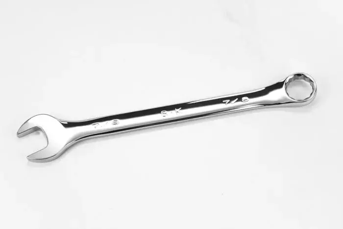 Grab Now SK Tools - 7/8" 12 Point Fractional Regular Combination Chrome Wrench - 88228
