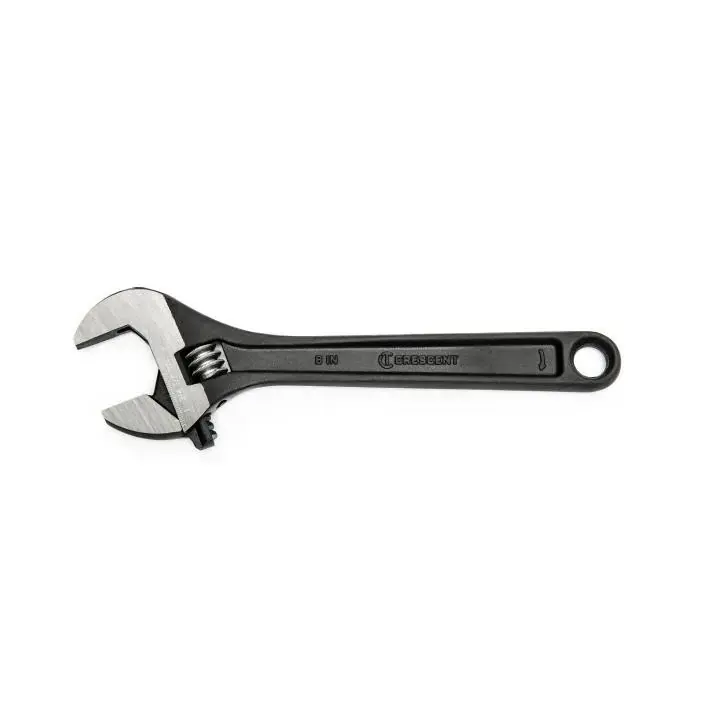 CRESCENT WRENCH, BLACK, ADJ, 8" AT28BK Free Returns
