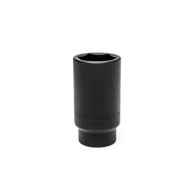 GEARWRENCH 1/2" Drive 6 Point Deep Axle Nut Socket GM 34mm 3449D Place Order