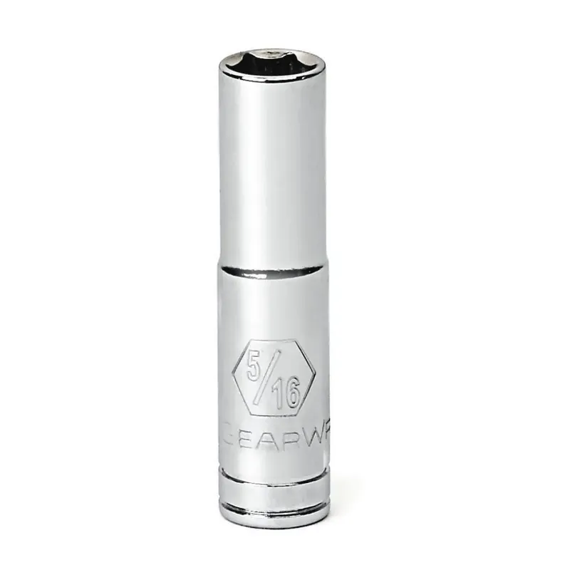 Free Returns GEARWRENCH 1/4" Drive 6 Point Deep Metric Socket 15mm 80150