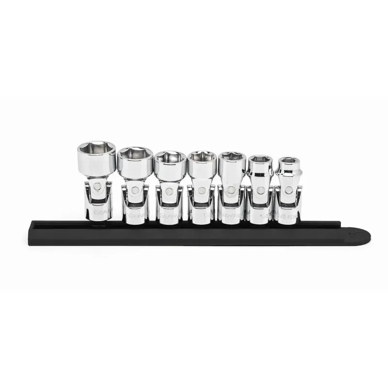 Authentic GEARWRENCH 7 Pc. 3/8" Drive 6 Point SAE Flex Socket Set 80564